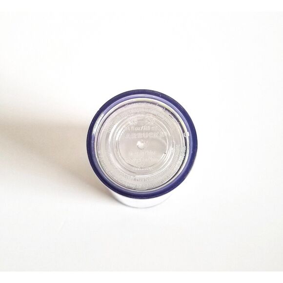 STARBUCKS Venti Cold Cup Tumbler White Stripes Coral Lid Floral 24 oz 2017 - Picture 6 of 12